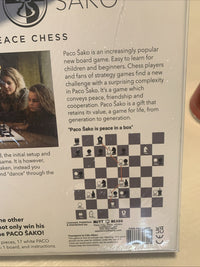 Nutt Heads Paco Sako Peace Chess Set Strategy Board Game Black & White NEW3