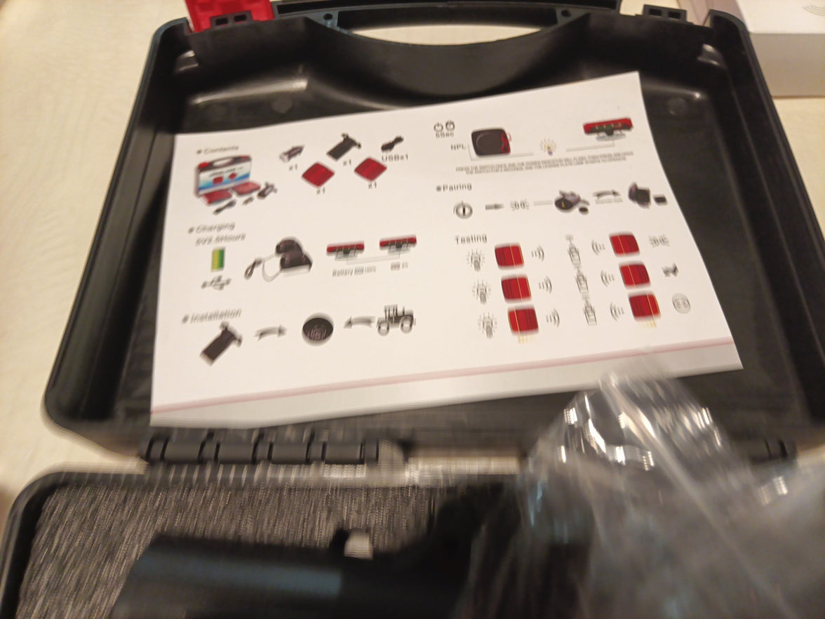 2pc Set LED Magnetic Wireless Trailer TailLight Kit Automotive New In Box9