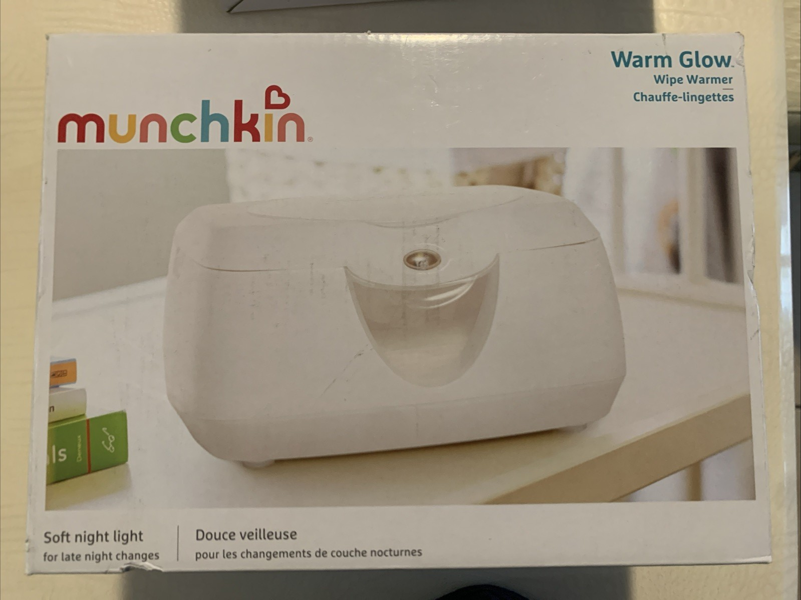 MUNCHKIN Warm Glow Wipe Warmer Soft Night Light  New In Box0
