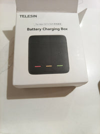 Telesin 3 Slot Per GoPro for Hero 9/10/11/12 Battery Charging Box W/2 Batteries 0