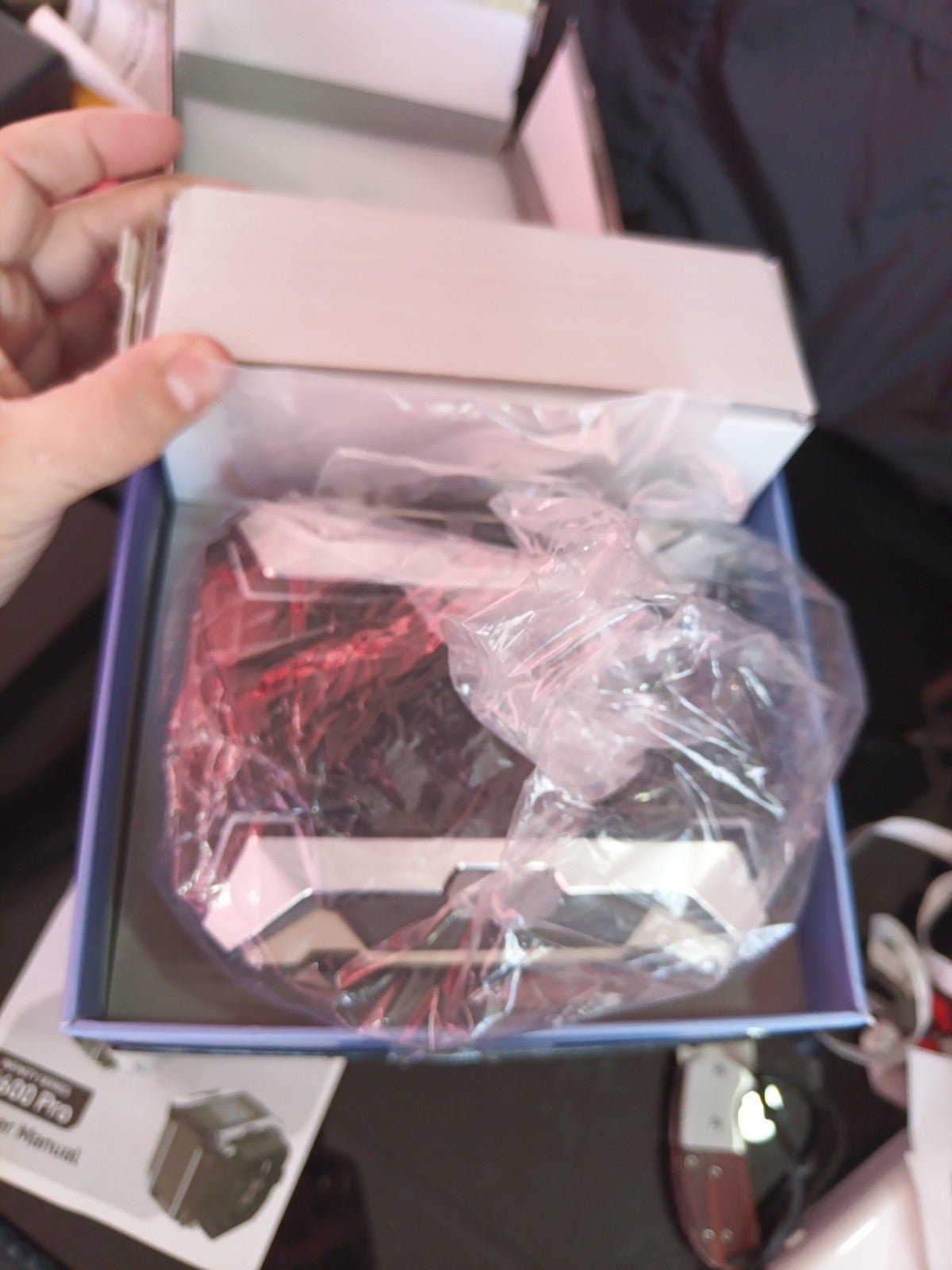 I600 Pro CPU Cooler, HD Display with Temperature, Copper Base. Display Box Broke4