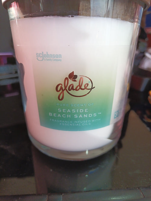 Candle Jar, Large Candle Infused with Essential Oils, Seaside Beach Sands 16 Oz