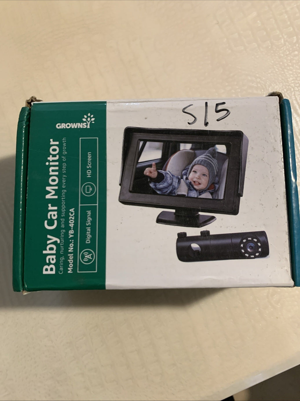 Grownsy Baby Car Monitor YB402CA Keep an eye on you baby or kids0