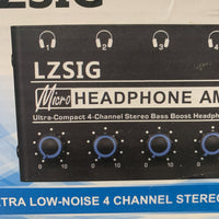 LZSIG Ultra Low Noise 4-Channel Stereo Headphone Amp. *New* [E2 33]3