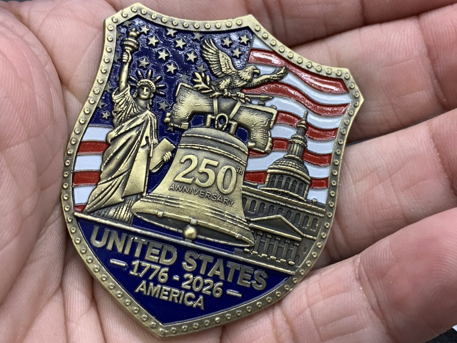 Set Of 7 Different America 250th Anniversary Commemorative Challenge Coin $ave!!6