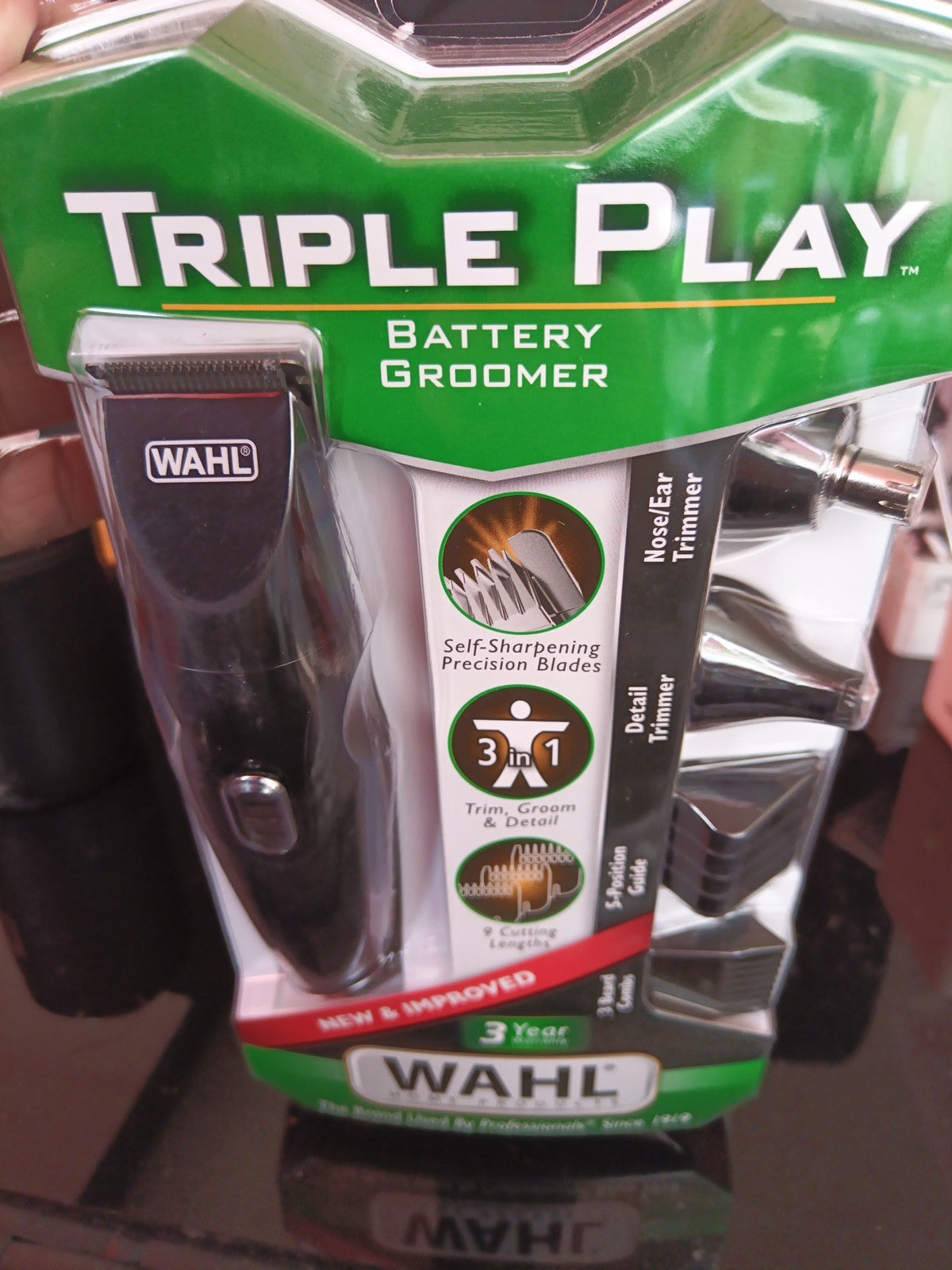 WAHL Triple Play 12 Pc Battery Groomer .. Trim / Groom / Detail NEW In Package 0