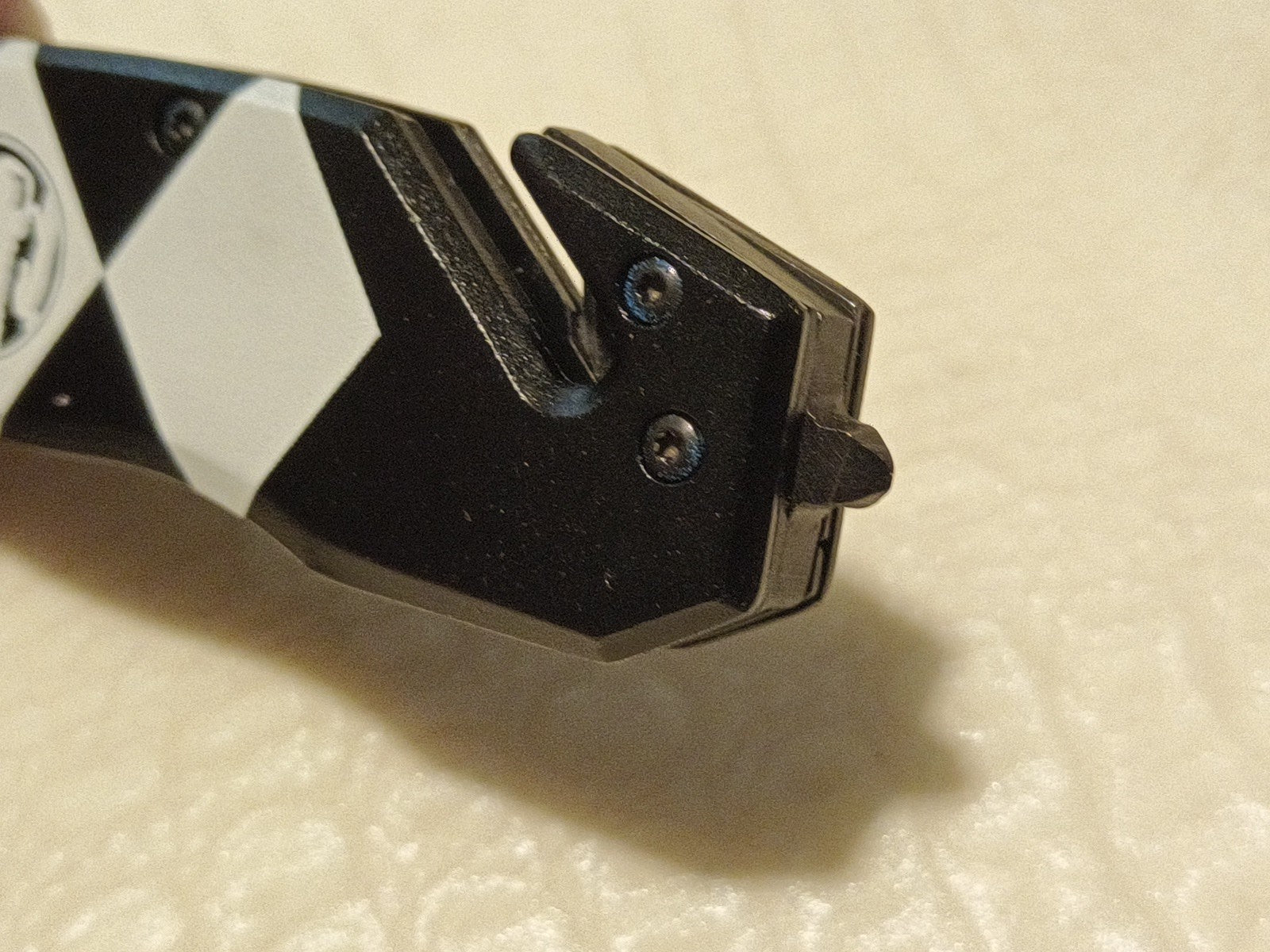 Black Power Ranger Pocket Knife Spring Assisted EDC Blade, Glass Breaker & Seatb4