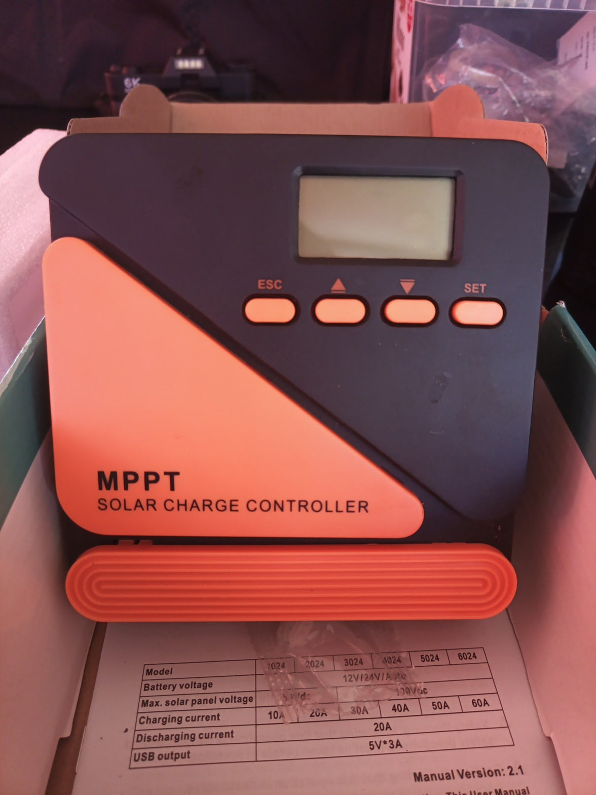 MPPT Solar Charge Controller, 20A 12V 24V Solar Controller3