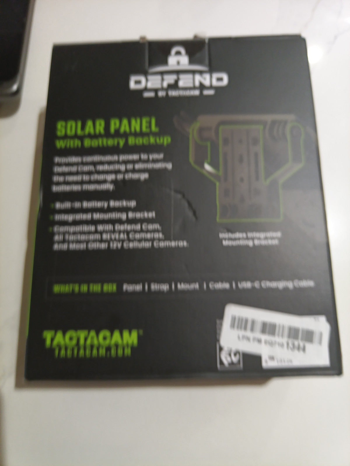 Defend by Tactacam Solar Panel for Cellular Security Camera with battery backup4
